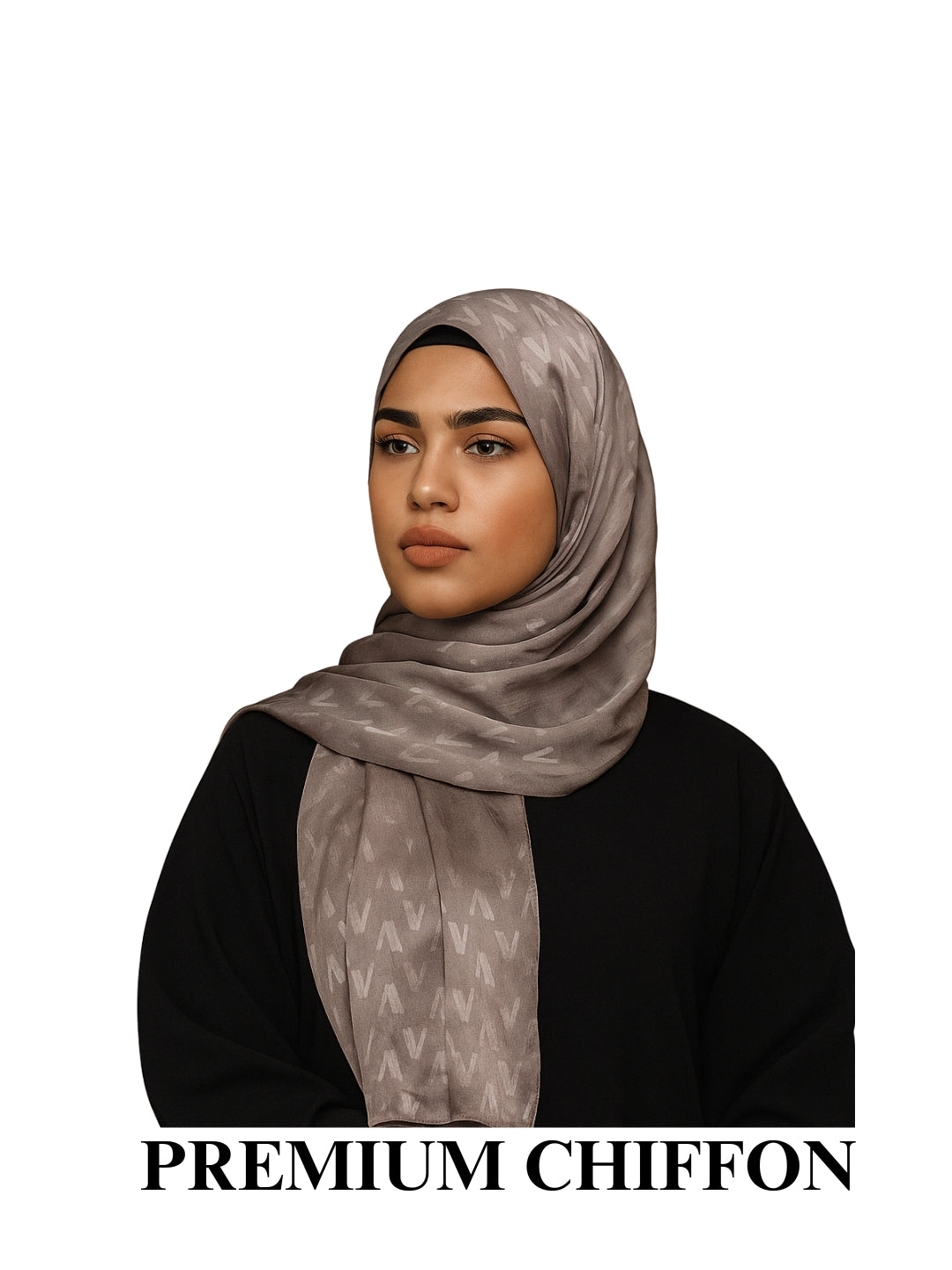 Chiffon Hijab - Pebble