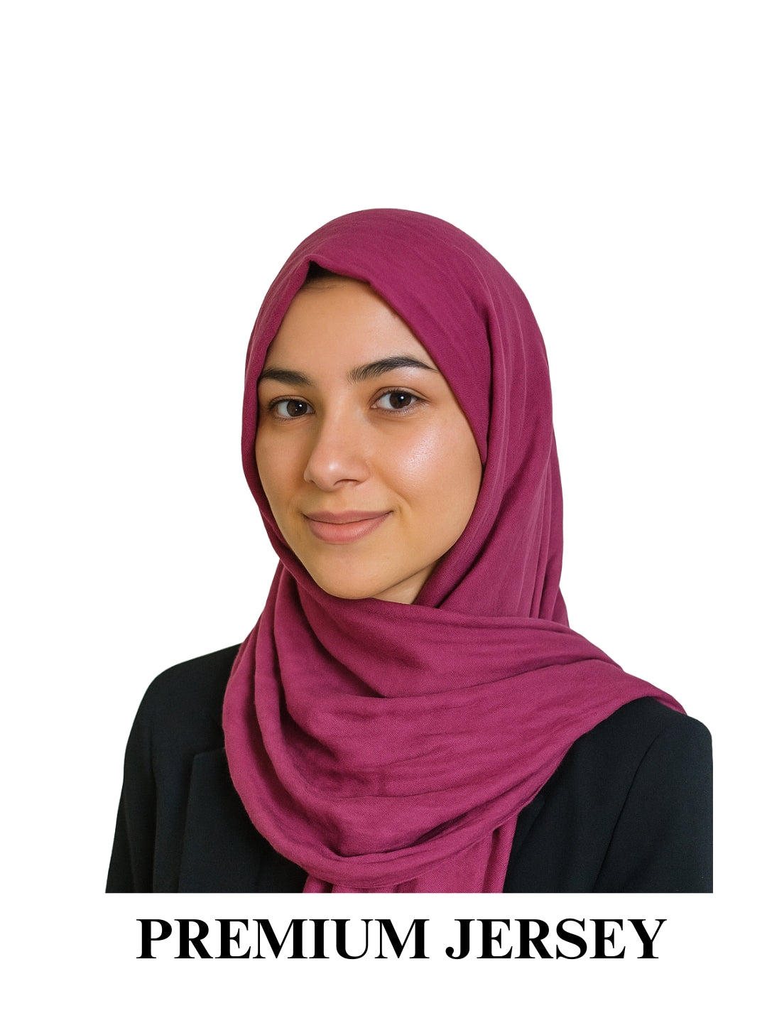 Jersey Hijab - Magenta Bloom
