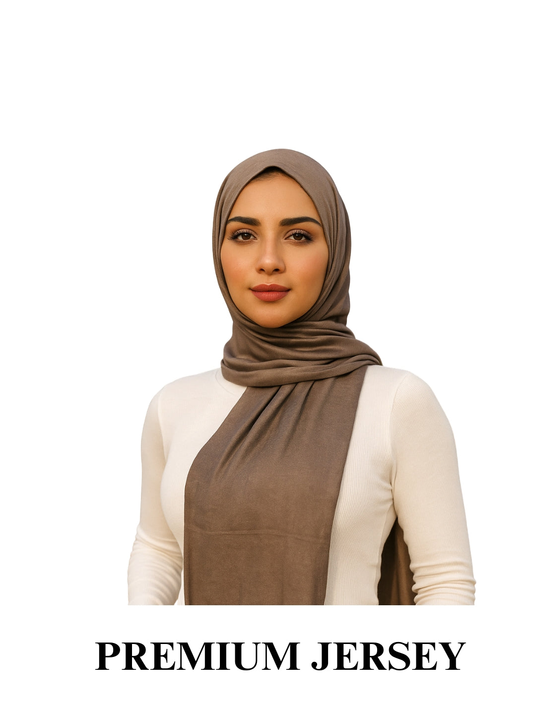 Jersey Hijab - Stone Brown
