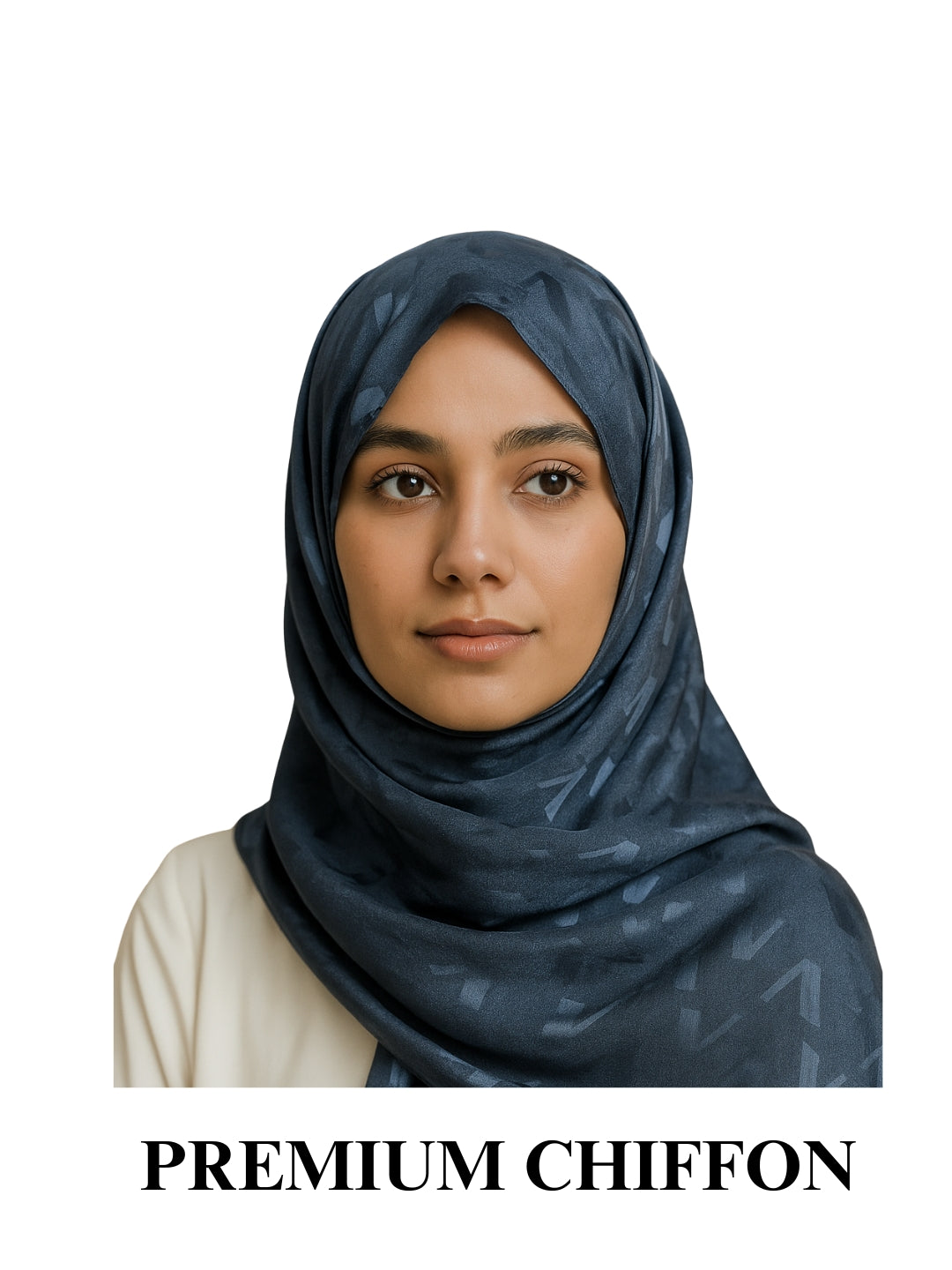 Chiffon Hijab - Oxford Blue