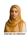 Chiffon Hijab - Mustard Seed