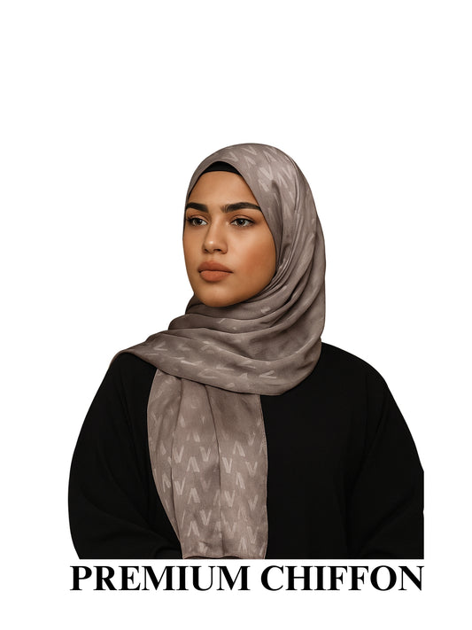 Chiffon Hijab - Pebble