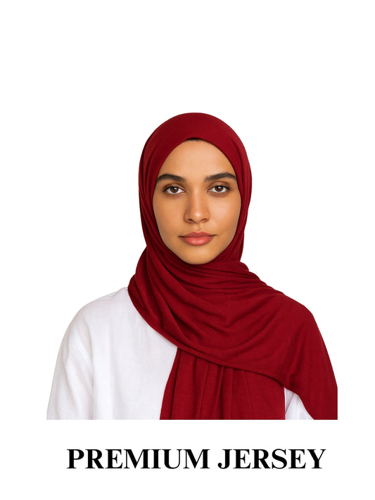 Jersey Hijab - Ruby Glow