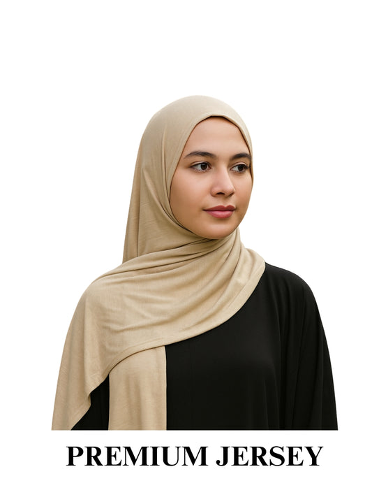 Jersey Hijab - Crème