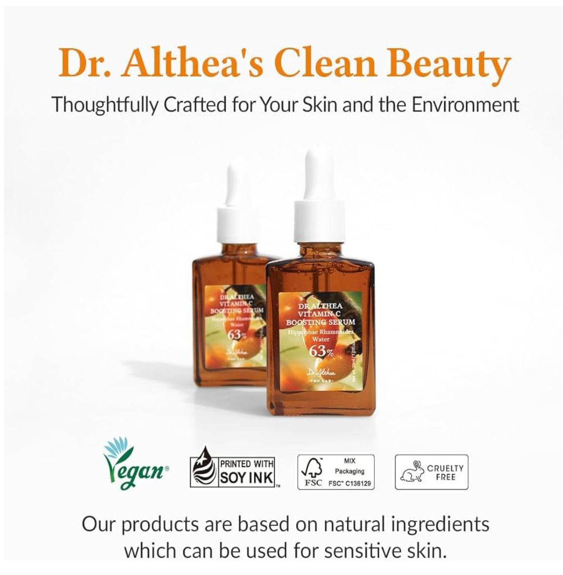 DR. ALTHEA Vitamin C Boosting Serum 63% (30ml) – Brighten, Firm & Revitalize Your Skin