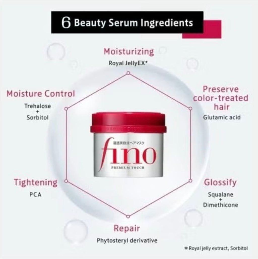 FINO SHISEIDO Premium Touch Hair Mask – Deep Repair & Silky Shine