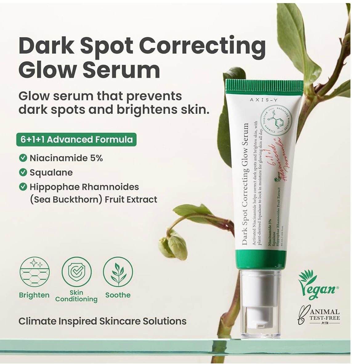 AXIS-Y Dark Spot Correcting Glow Serum (50ml) – Brighten, Hydrate & Even Out Skin Tone