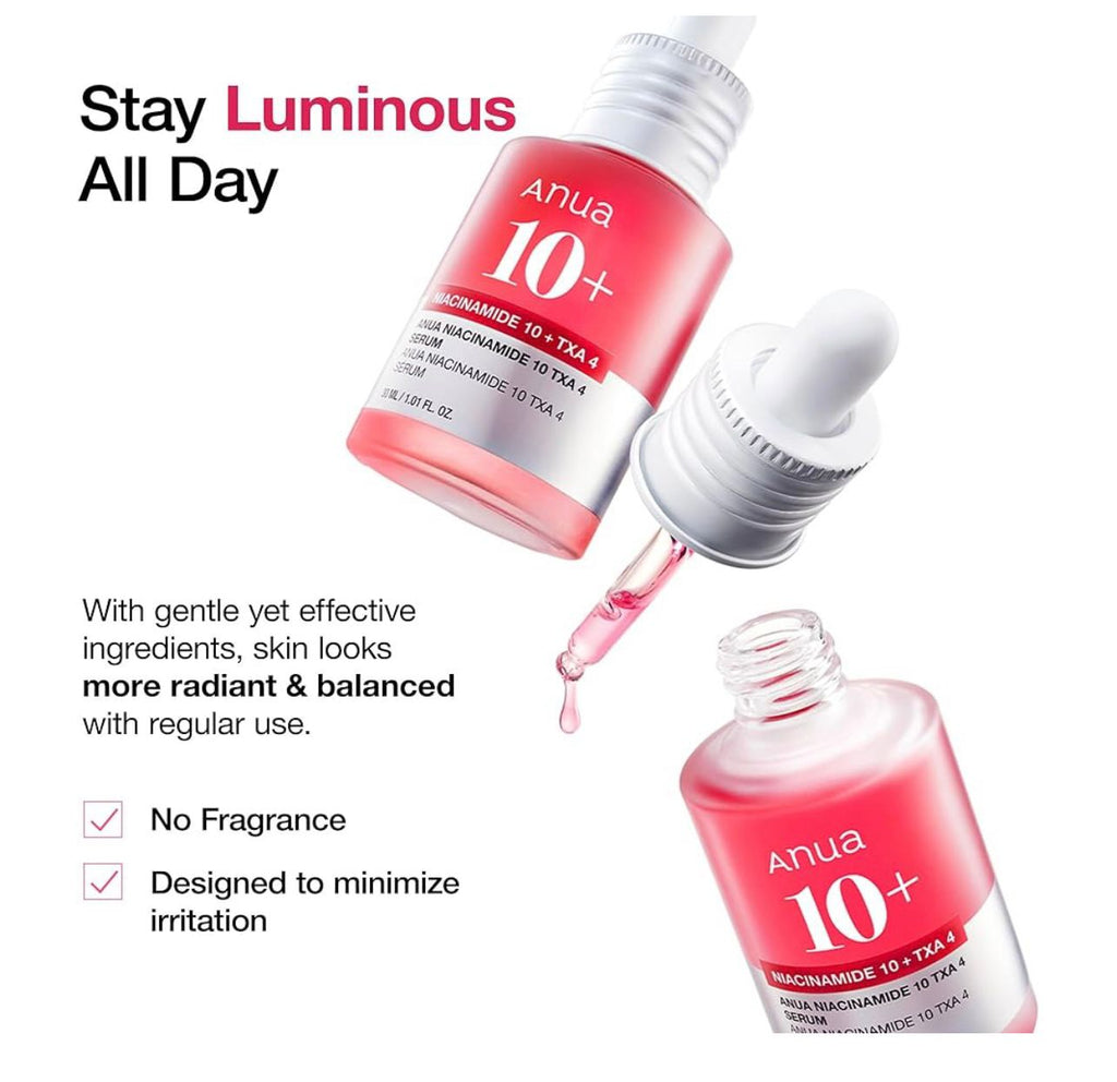 ANUA Niacinamide 10% + TXA 4% Dark Spot Correcting Serum – Brighten, Even, and Repair Skin